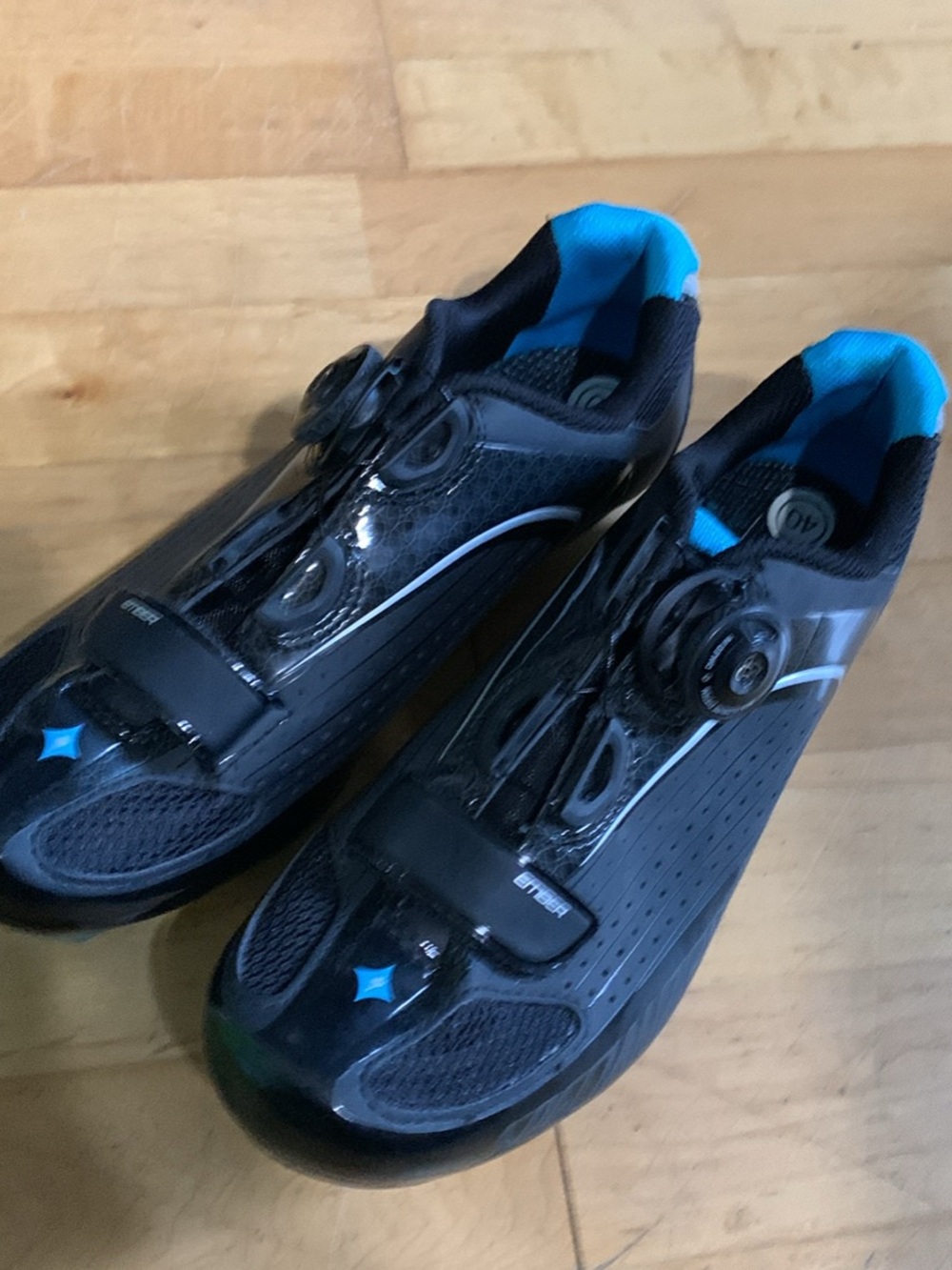 Specialized Black and Blue Road Cycling Shoes